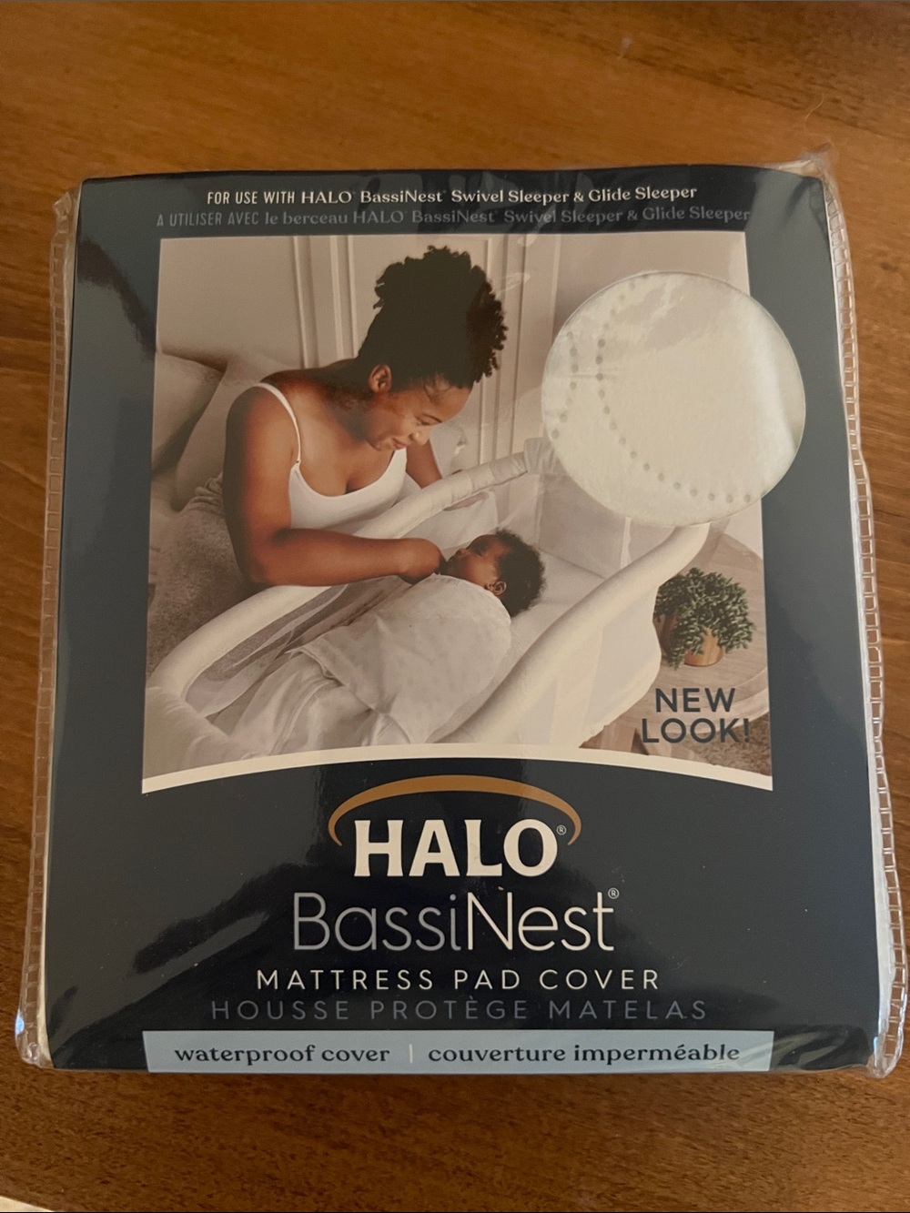 NIB HALO BassiNest Waterproof Mattress Pad Cover - White